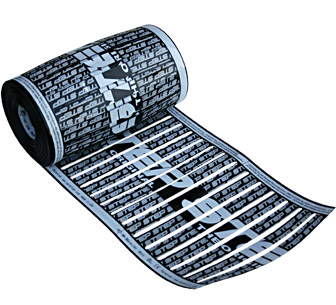 The low-voltage RoofHeat STEP roof de-icing heating element.