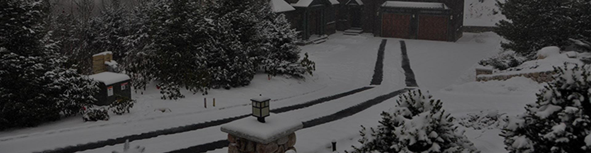Lake Tahoe radiant heated driveway systems banner
